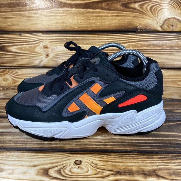 NEW adidas Yung-96 Chasm Black Orange Sneakers - Picture 3 of 9